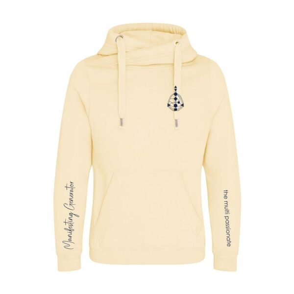Manifesting Generator Human Design Logo Hug in a Hoodie®